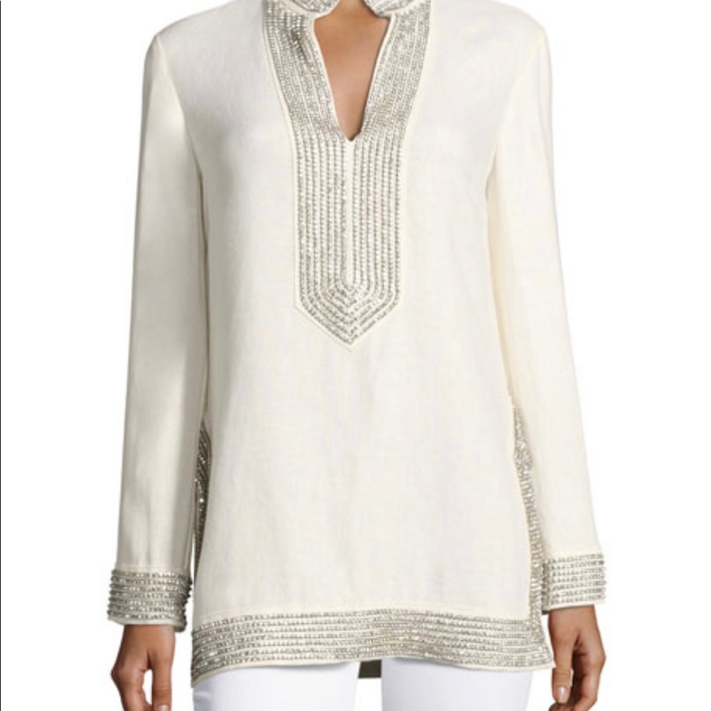 Tory Burch Tunic with Swarovski Crystal embroidery